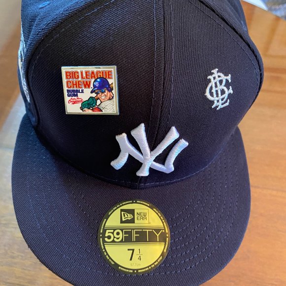 Men's NY Yankees New Era Navy MLB x Big League Chew 59FIFTY Fitted Hat - Picture 2 of 5